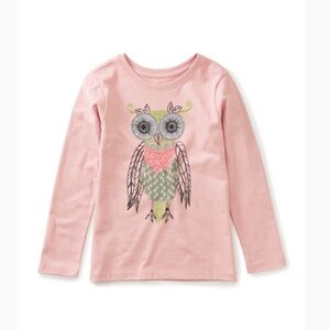 Tea Collection Intricate Owl Graphic Tee